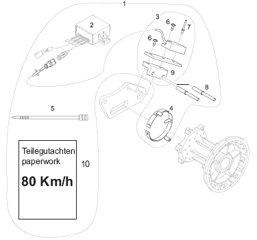 Drosslung / Zündbox / Speichenrad