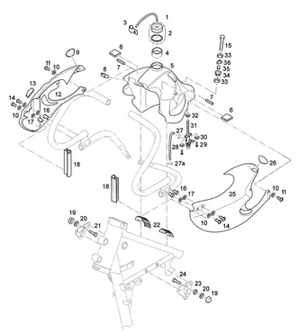 Tank mit Verkleidung
