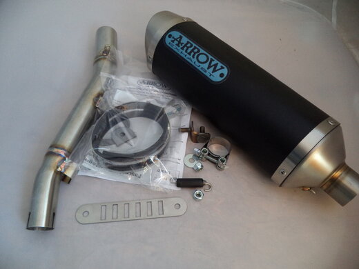 Arrow Tuningauspuff SM SX schwarz mit ABE