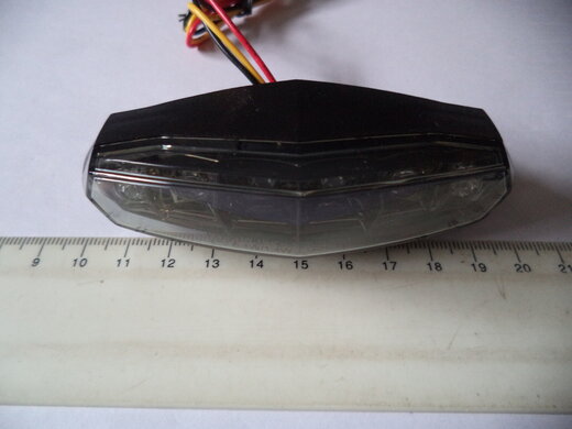 LED Rücklicht mit E-Prüfzeichen und Kennzeichenlicht MINI dreieck