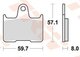 Bremsbelag 1000 hinten