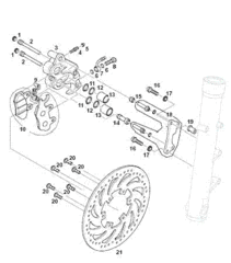 Adapterplatte mit Gleitsifte RT vorn