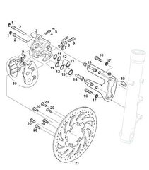 Bremsschlauch vorn RT