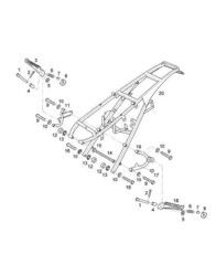 Fußraste hinten links Alternativ mit Anbauteile