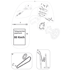 Kettensatz MZ SX/SM (520 DID)