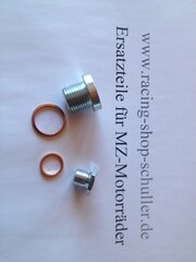 Ölablassschaubenset mit Dichtringe Racing mit Magnet