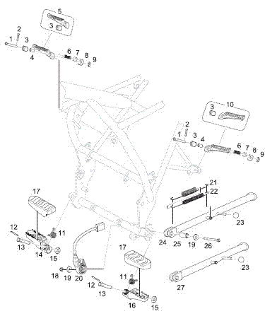 Hlse fr Seitenstnder 125ccm