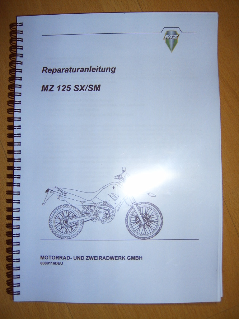 Reparaturhandbuch SM SX 125 auf USB Stick