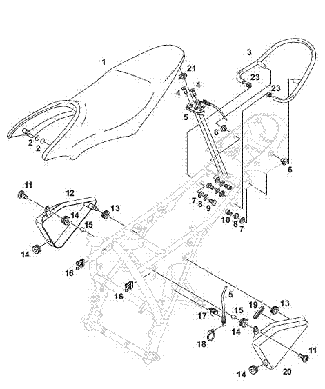 O- Ring Sitzbankhalter Tank RT