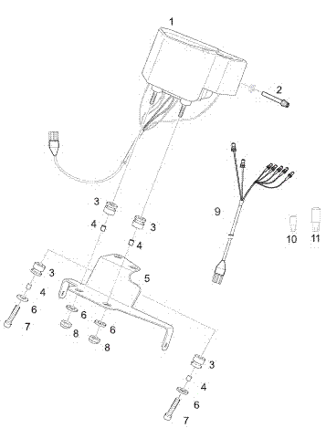 Tacho / Kontrollampen SX / SM