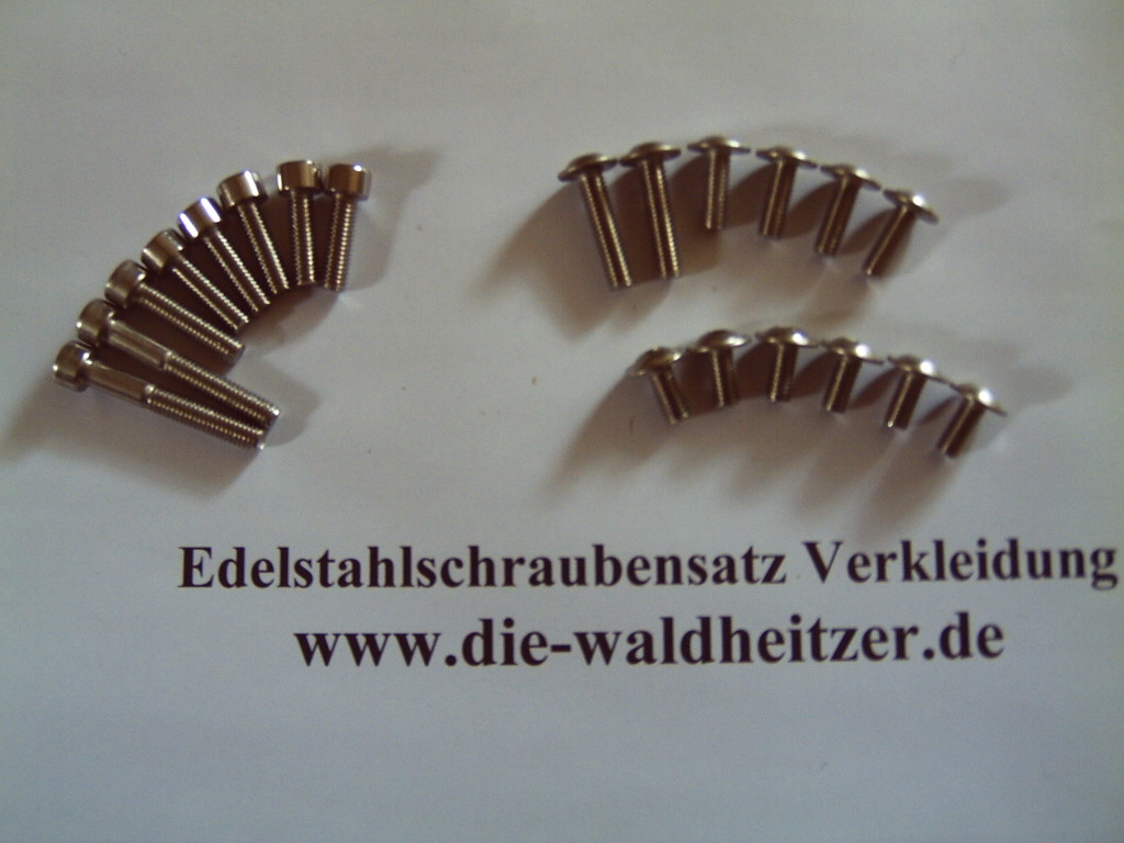 Edelstahlschraubensatz Verkleidung SM SX 125