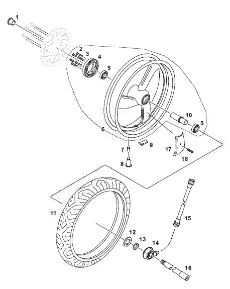 Adapter f.Br.scheibe v. silber