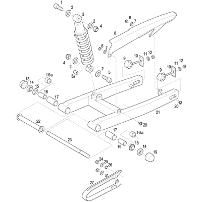 Kettenabdeckung 125