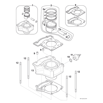 Set - Zylinderdichtungen Kopf Fudichtung