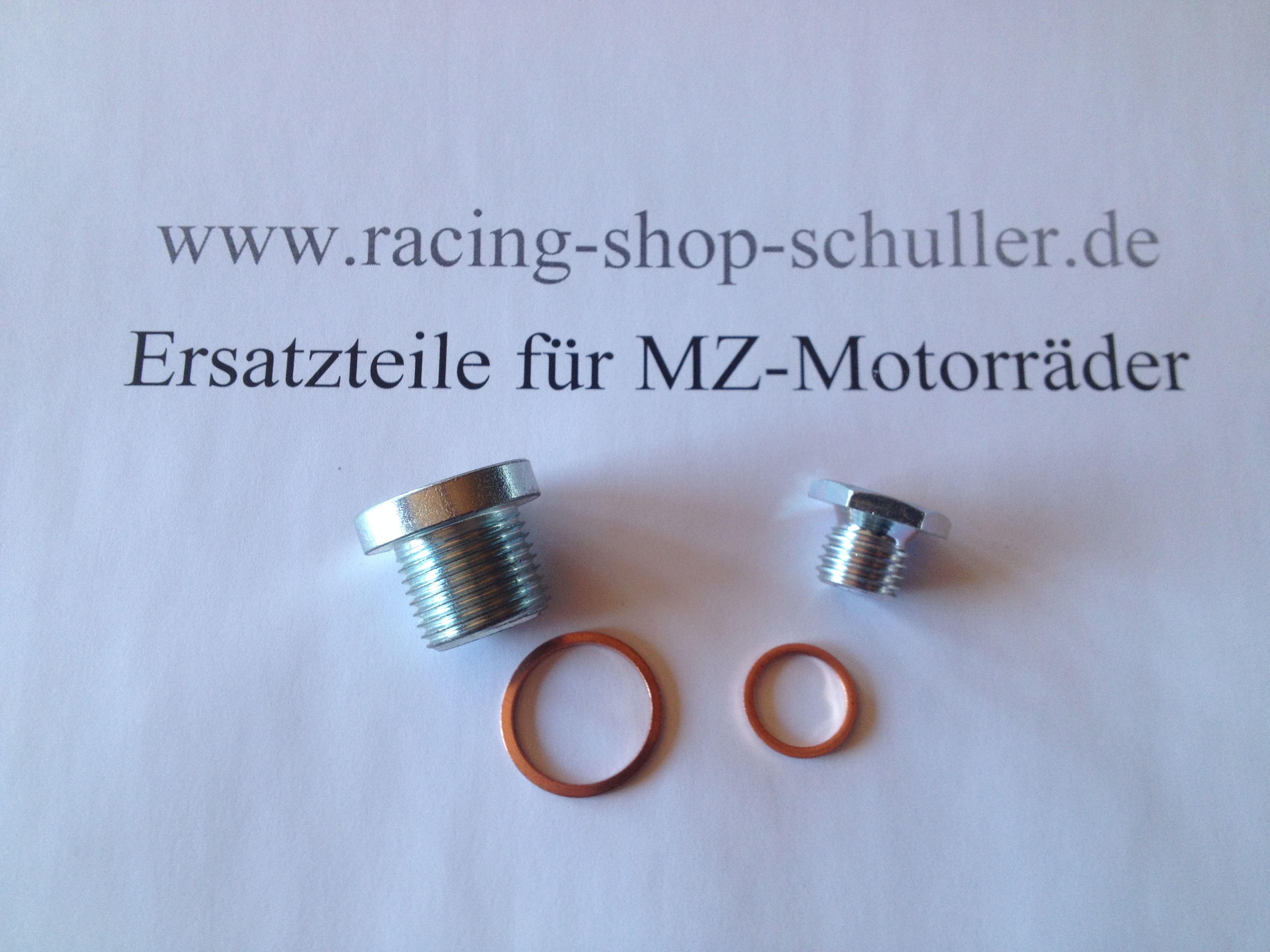 lablassschaubenset mit Dichtringe Racing mit Magnet